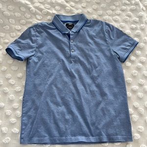 Hugo Boss Polo mens blue striped. Reg Fit